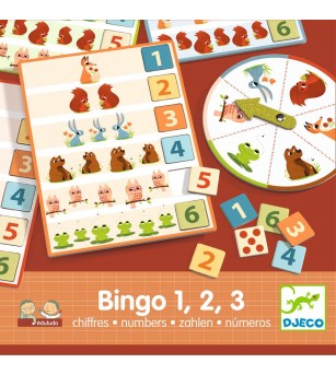 Joc Bingo cifre, Djeco - Jocuri de observație și atenție