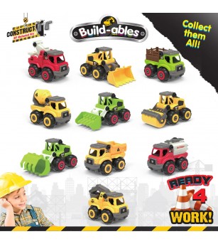 Kit STEM de construit Masini de interventie 2 in 1 - Jocuri construcție