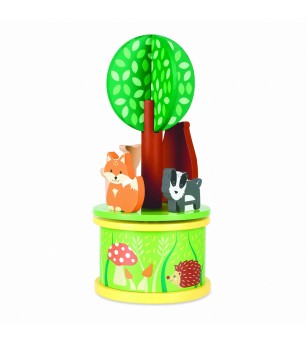 Carusel muzical cu animale de padure, Orange Tree Toys - Jucării bebeluși