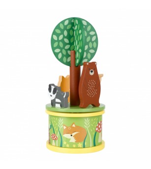Carusel muzical cu animale de padure, Orange Tree Toys - Jucării bebeluși