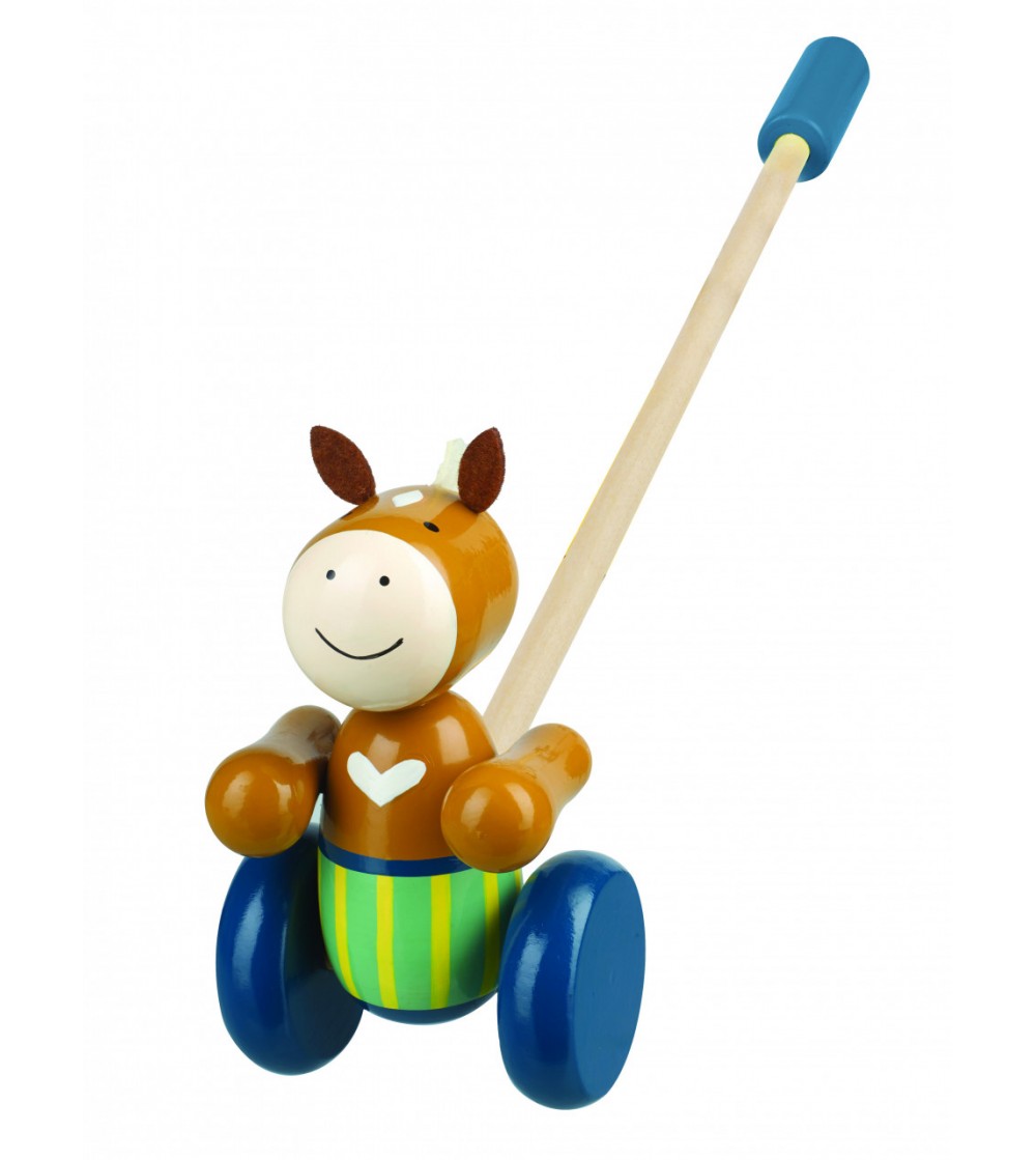 Jucarie de impins ponei, Orange Tree Toys - Jucării de tras și împins Jucarie de impins ponei, Orange Tree Toys - Jucării de tras și împins