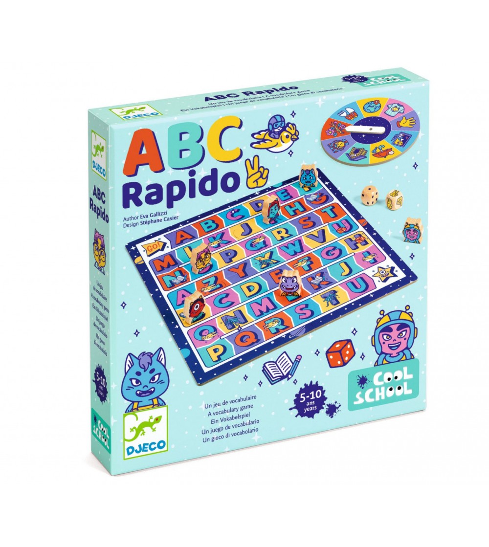 Joc ABC Rapido, Djeco - Jucării limbaj