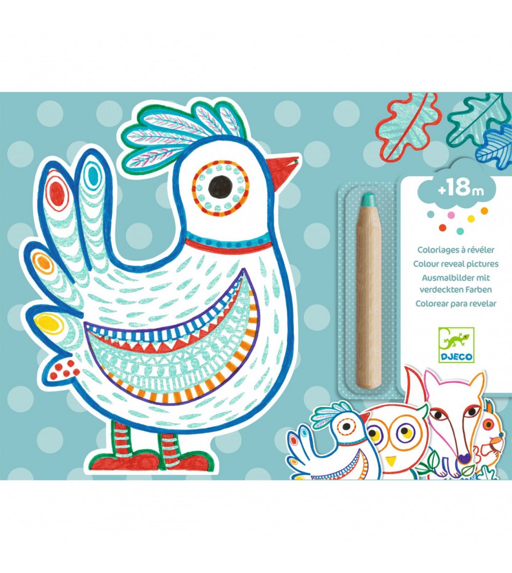 Joc de desenat Prieteni din padure, Djeco - Seturi de pictura și desenat