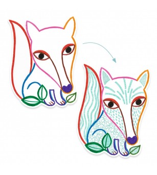 Joc de desenat Prieteni din padure, Djeco - Seturi de pictura și desenat