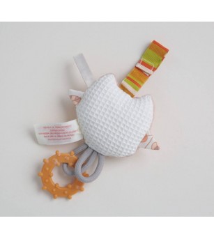 Set jucărie doudou și lanț suzetă pentru bebeluși Dolce - Fiona și Ollie - Jucării bebeluși