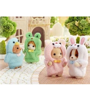 Figurine Sylvanian Families 5594 - costume Cuties iepuraș și pasăre - Figurine
