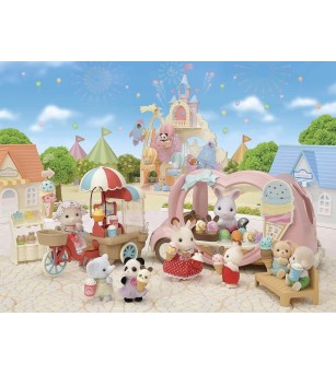 Sylvanian Families 5651 - Vehiculul de înghețată - Figurine
