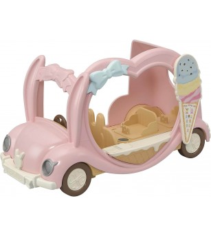 Sylvanian Families 5651 - Vehiculul de înghețată - Figurine