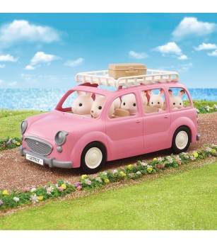 Sylvanian Families 5535 - masina roz de familie - Figurine