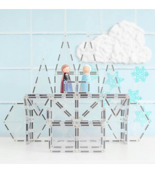 Set Connetix 34 piese magnetice de construcție, Clear Starter Pack - Jucarii magnetice