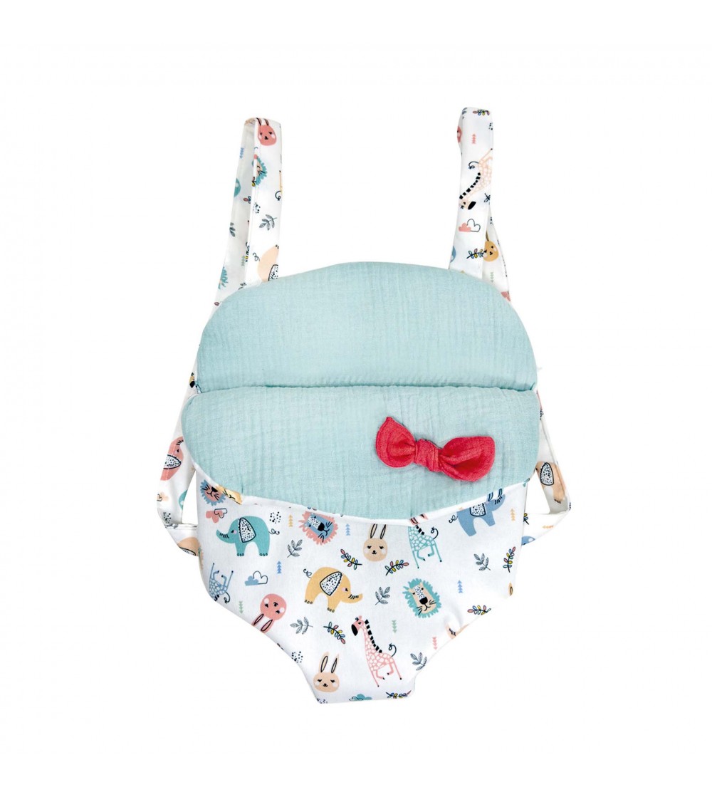 Sistem de purtare papusi, Nines D'Onil, cu print animale - Căsuțe de păpuși și accesorii