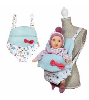 Sistem de purtare papusi, Nines D'Onil, cu print animale - Căsuțe de păpuși și accesorii