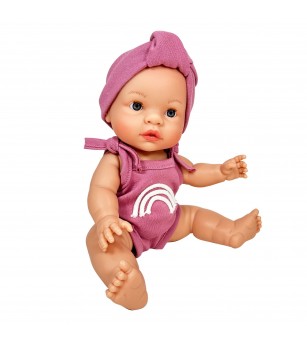 Papusa Nines D'Onil, Joy, fara par, cu bentita roz, cu miros de vanilie, 37 cm - Papusi