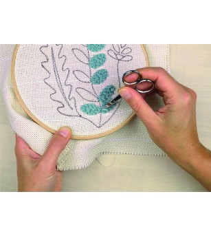 Kit punch needle, Vegetal, 20 cm, Graine Creative - Seturi de cusut pentru copii