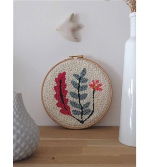 Kit punch needle, Vegetal, 20 cm, Graine Creative - Seturi de cusut pentru copii