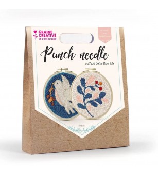 Kit punch needle, Diptyque, 15 cm, Graine Creative - Seturi de cusut pentru copii