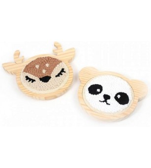 Kit punch needle, Caprior, 15 cm, Graine Creative - Seturi de cusut pentru copii