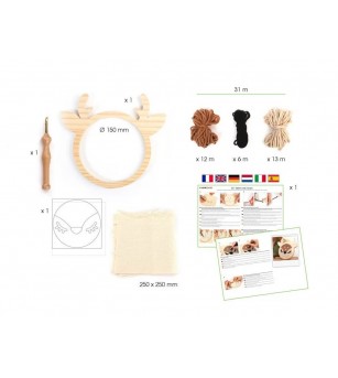 Kit punch needle, Caprior, 15 cm, Graine Creative - Seturi de cusut pentru copii