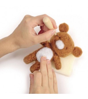 Kit de impaslire cu ac, Ursulet Rilakkuma, Graine Creative - Seturi de cusut pentru copii
