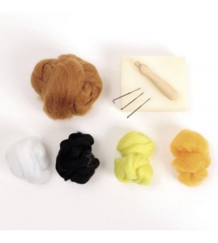 Kit de impaslire cu ac, Ursulet Rilakkuma, Graine Creative - Seturi de cusut pentru copii