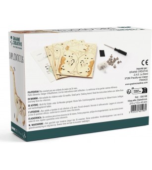 Macheta 3D mecanica din placaj de lemn, Dinozaur, Graine Creative - Puzzle 3D