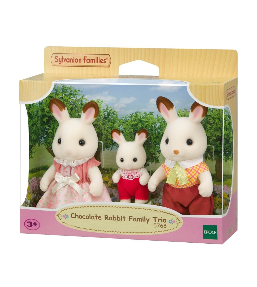 Figurine Sylvanian Families 5768 - Trio de iepurași Ciocolată - Figurine Figurine Sylvanian Families 5768 - Trio de iepurași Ciocolată - Figurine