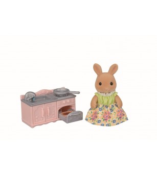 Sylvanian Families 5776 - Set aragaz și figurină iepuraș Sunny - Figurine Sylvanian Families 5776 - Set aragaz și figurină iepuraș Sunny - Figurine