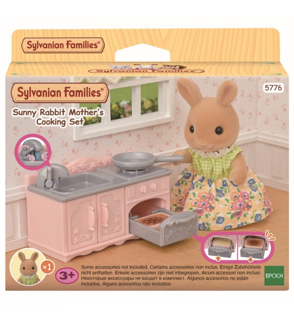 Sylvanian Families 5776 - Set aragaz și figurină iepuraș Sunny - Figurine Sylvanian Families 5776 - Set aragaz și figurină iepuraș Sunny - Figurine