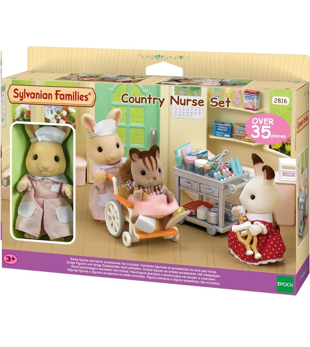 Sylvanian Families 5094 - Set de accesorii și figurină iepuraș asistenta - Figurine