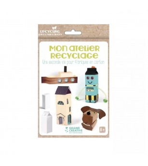 Kit creativ de reciclare, Cutii, Graine Creative - Lucru manual pentru copii