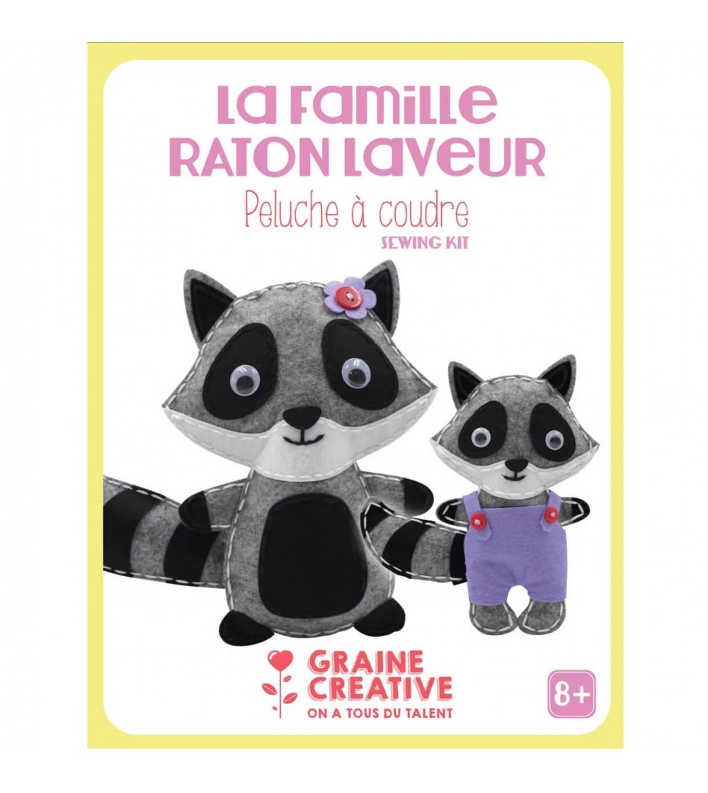 Kit de cusut, familia de ratoni, Graine Creative - Seturi de cusut pentru copii