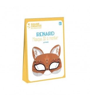Kit mască 3D, Vulpe, Graine Creative - Măști pentru copii