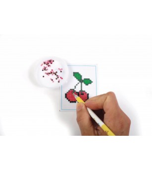 Kit mozaic cu diamante, Cirese, Graine Creative - Mozaic copii