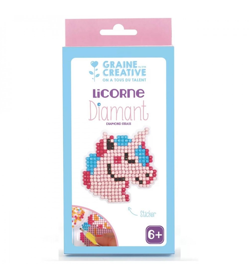 Kit mozaic cu diamante, Unicorn, Graine Creative - Mozaic copii