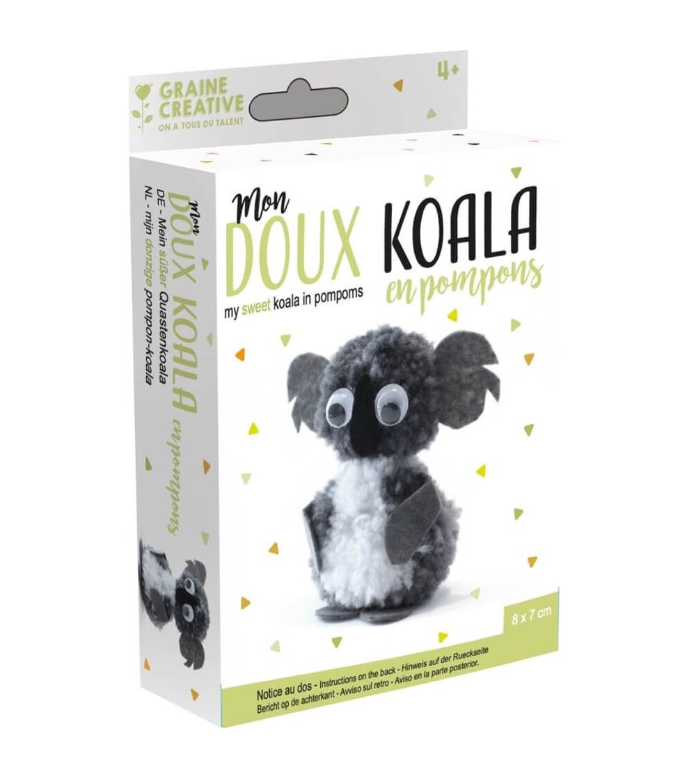 Set de creație pom-pom, Koala, Graine Creative - Seturi creative DIY