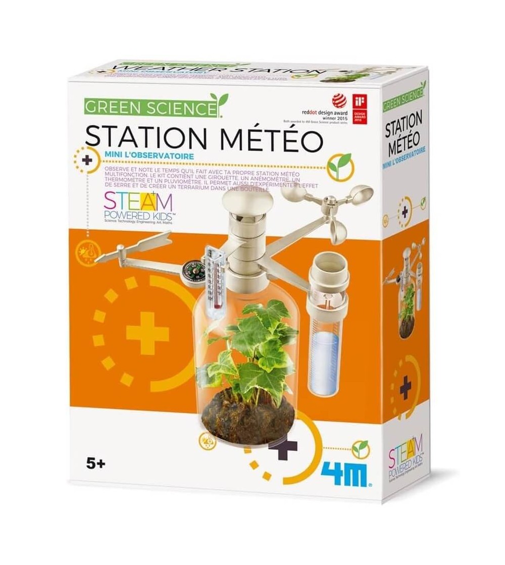 Set educativ statie meteo 22 x 17 cm, 4M Kidz Labs - Mediu înconjurător