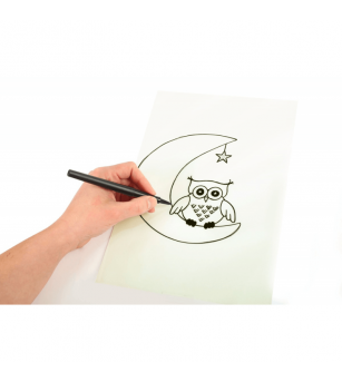 Kit creativ folii termocontractabile (Shrink plastic), Fosforescente, Graine Creative - Shrink plastic - folii termocontracti...