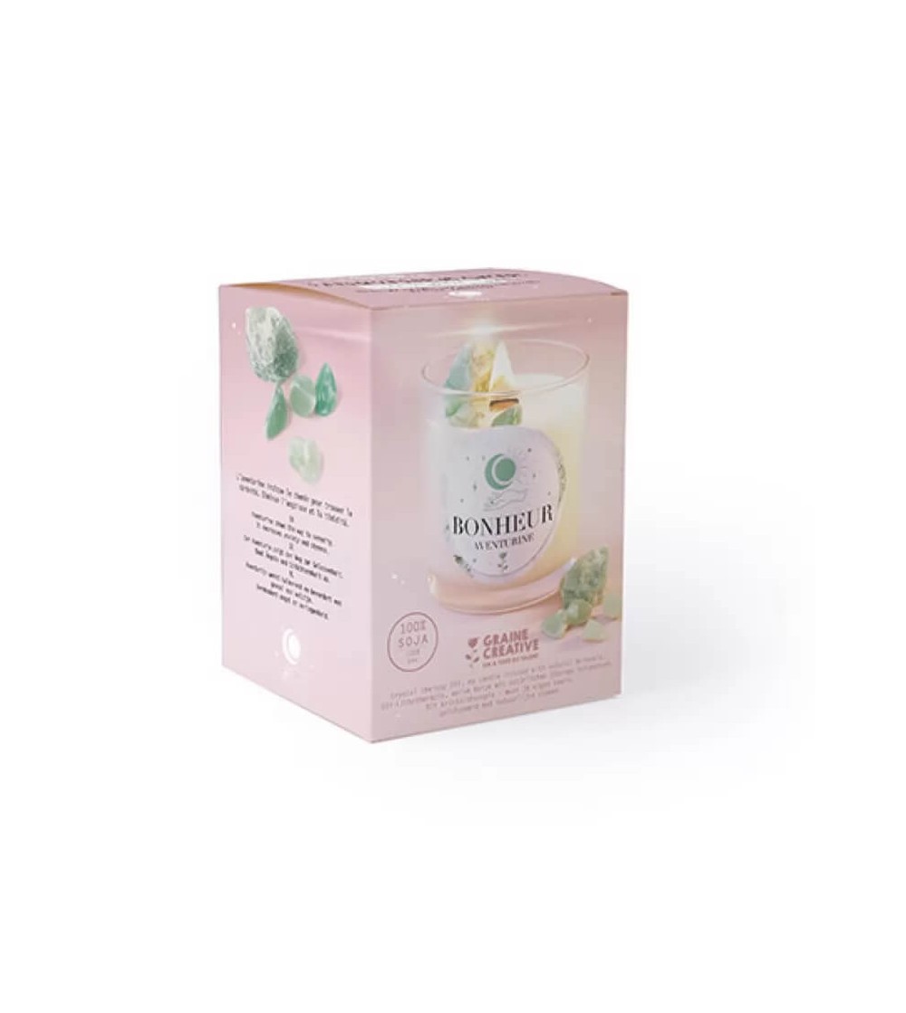 Kit DIY lumânare cu minerale Lithoterapie, Amazonit, Graine Creative - Seturi creative DIY