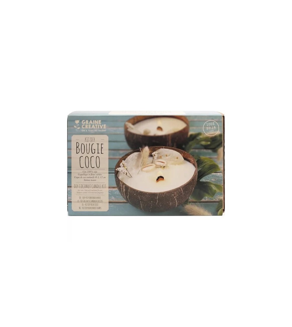Kit DIY lumânare nucă de cocos, Graine Creative - Seturi creative DIY Kit DIY lumânare nucă de cocos, Graine Creative - Seturi creative DIY