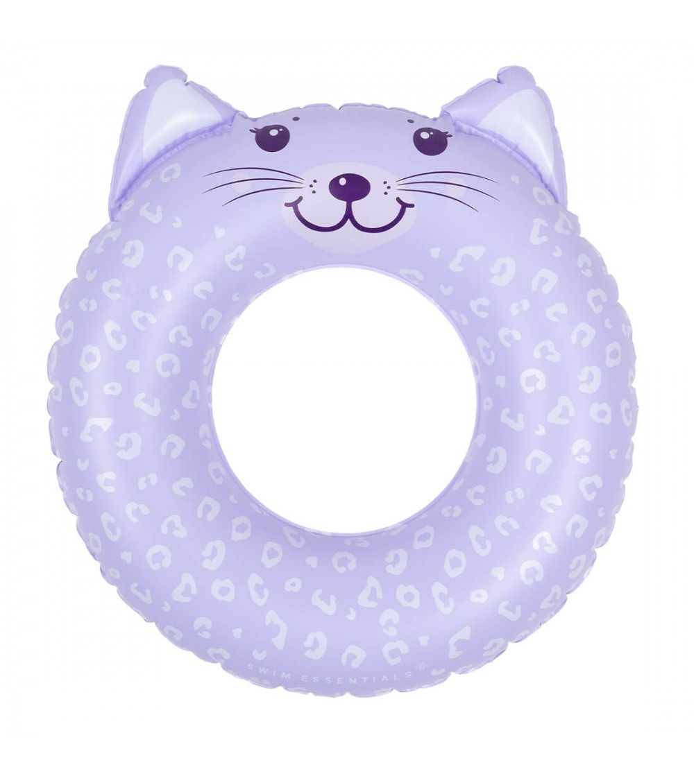 Colac de inot pentru copii Swim Essentials, Leopard Lila 55 cm - Colac copii Colac de inot pentru copii Swim Essentials, Leopard Lila 55 cm - Colac copii