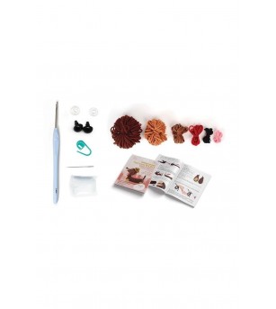 Kit pentru croșetat, Teckel 18 cm, Graine Creative - Seturi de cusut pentru copii