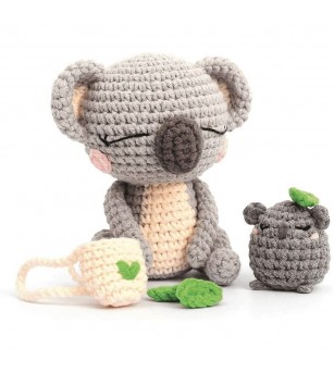 Kit pentru crosetat, Koala 12,5 cm, Graine Creative - Seturi de cusut pentru copii