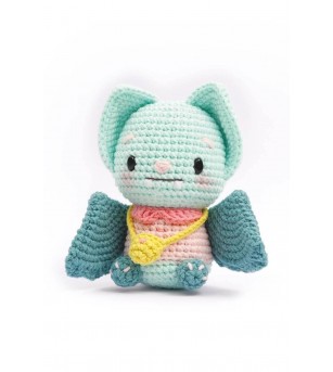 Kit Amigurumi pentru crosetat, Liliac 13 cm, Graine Creative - Seturi de cusut pentru copii Kit Amigurumi pentru crosetat, Liliac 13 cm, Graine Creative - Seturi de cusut pentru copii
