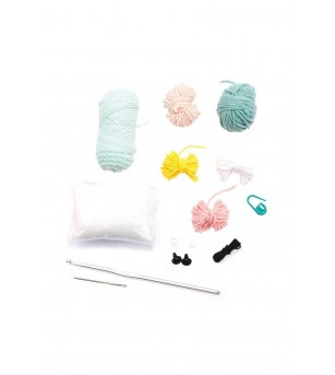 Kit Amigurumi pentru crosetat, Liliac 13 cm, Graine Creative - Seturi de cusut pentru copii Kit Amigurumi pentru crosetat, Liliac 13 cm, Graine Creative - Seturi de cusut pentru copii