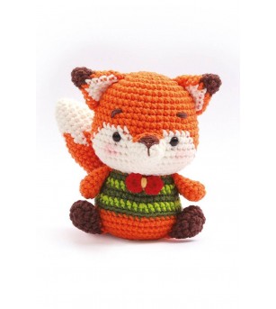 Kit pentru crosetat, Vulpe 13 cm, Graine Creative - Seturi de cusut pentru copii