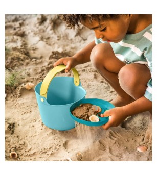 Bucki, galetusa cu sita, albastru deschis, Quut Toys - Jucării pentru nisip