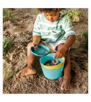 Bucki, galetusa cu sita, albastru deschis, Quut Toys - Jucării pentru nisip