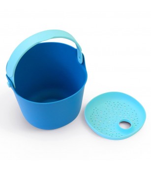 Bucki, galetusa cu sita, albastru, Quut Toys - Jucării pentru nisip