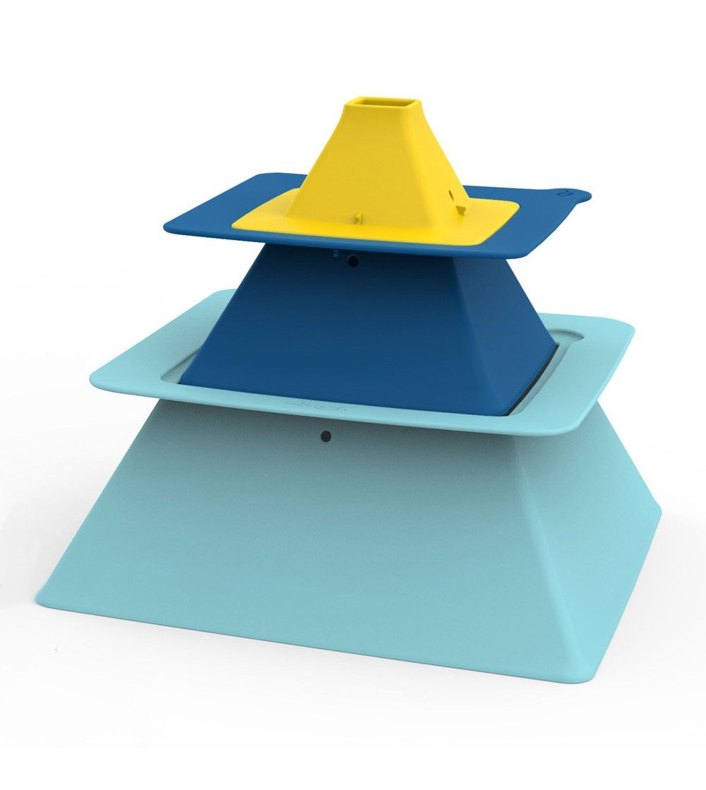 Pira, set forme pentru nisip piramide, Quut Toys - Jucării pentru nisip
