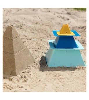 Pira, set forme pentru nisip piramide, Quut Toys - Jucării pentru nisip